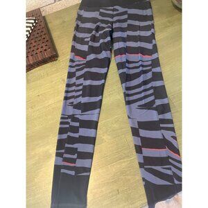 Adidas Stella Mccartney Climalite Leggings Size S Black/Gray/Red Lightweight Str